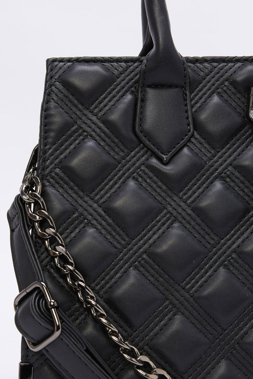 Redtag-Black-Embellished-Quilted-Day-Bag-Category:Bags,-Colour:Black,-Filter:Women's-Accessories,-New-In,-New-In-Women-ACC,-Non-Sale,-RMD,-S23B,-Section:Women,-Women-Bags-Women-