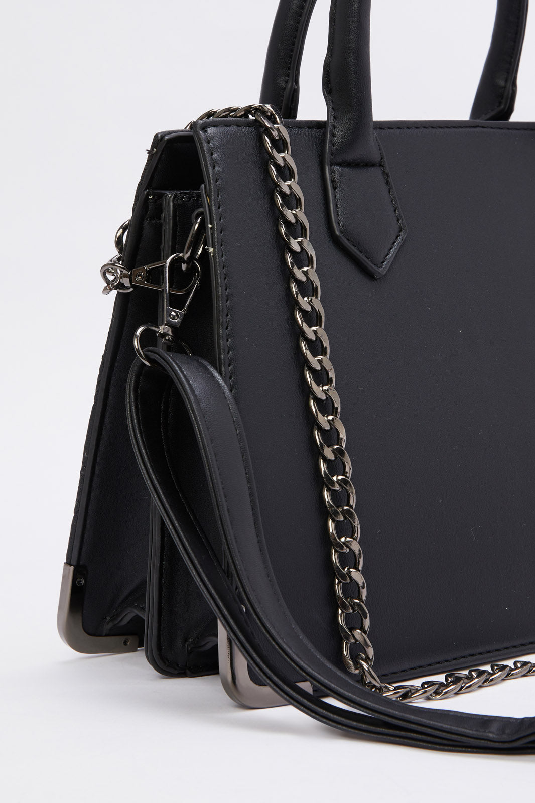 Redtag-Black-Embellished-Quilted-Day-Bag-Category:Bags,-Colour:Black,-Filter:Women's-Accessories,-New-In,-New-In-Women-ACC,-Non-Sale,-RMD,-S23B,-Section:Women,-Women-Bags-Women-