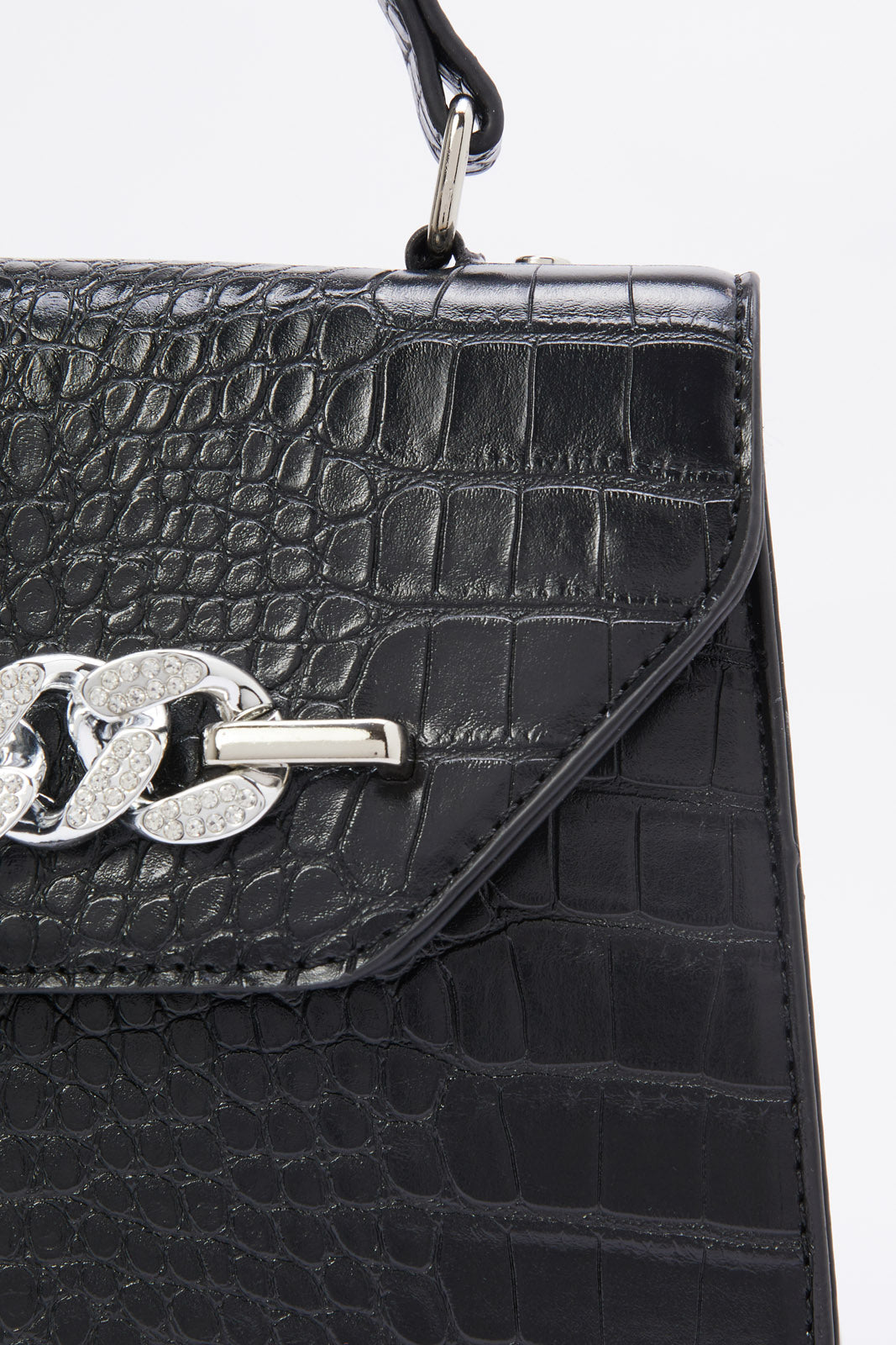 Redtag-Black-Embellished-Bag-Category:Bags,-Colour:Black,-Filter:Women's-Accessories,-New-In,-New-In-Women-ACC,-Non-Sale,-RMD,-S23B,-Section:Women,-Women-Bags-Women-