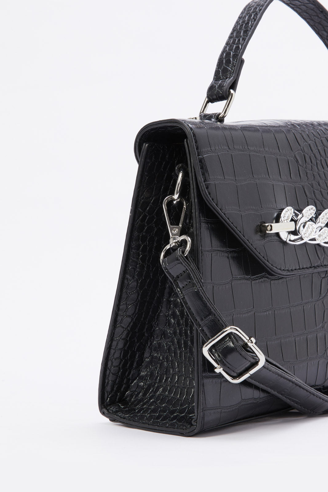 Redtag-Black-Embellished-Bag-Category:Bags,-Colour:Black,-Filter:Women's-Accessories,-New-In,-New-In-Women-ACC,-Non-Sale,-RMD,-S23B,-Section:Women,-Women-Bags-Women-