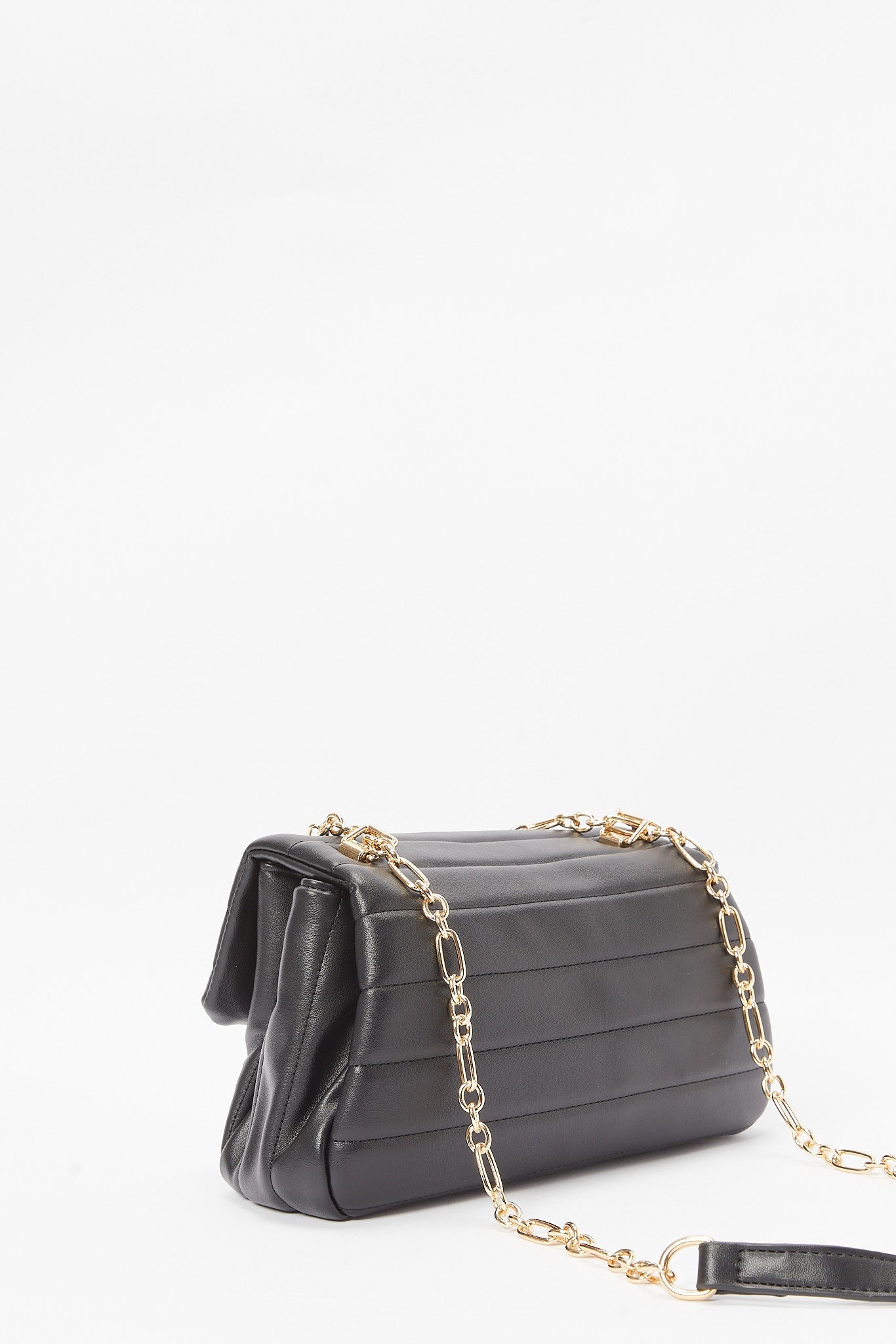 Redtag-Black-Qulited-Crossbody-Bag-Category:Bags,-Colour:Black,-Filter:Women's-Accessories,-New-In,-New-In-Women-ACC,-Non-Sale,-S23B,-Section:Women,-Women-Bags-Women-