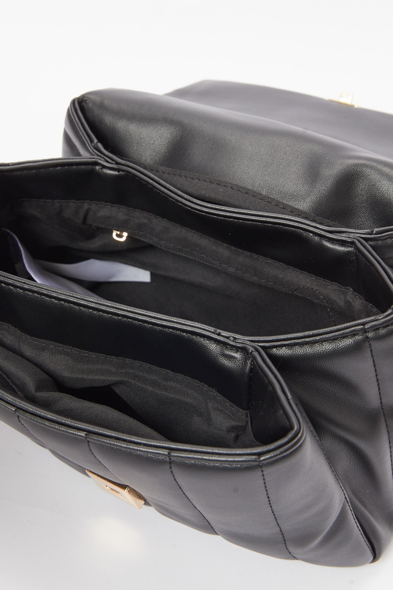 Redtag-Black-Qulited-Crossbody-Bag-Category:Bags,-Colour:Black,-Filter:Women's-Accessories,-New-In,-New-In-Women-ACC,-Non-Sale,-S23B,-Section:Women,-Women-Bags-Women-