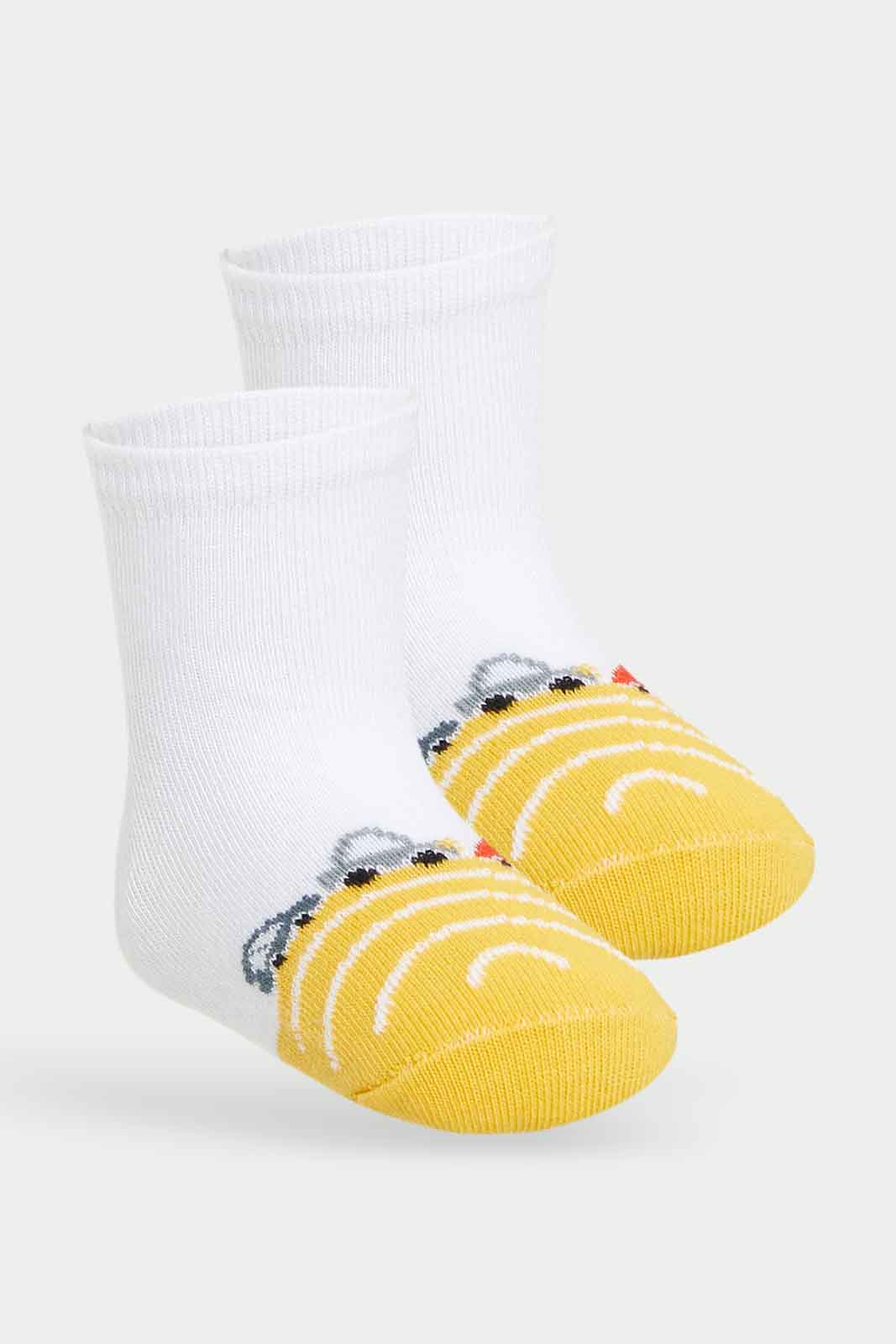 Redtag-Boys-3-Pack-Ankle-Length-Socks--Multi-Assorted-Ankle-Length-Pack-365,-Category:Socks,-Colour:Assorted,-Deals:New-In,-Filter:Infant-Boys-(3-to-24-Mths),-INB-Socks,-New-In-INB-APL,-Non-Sale,-Section:Boys-(0-to-14Yrs)-Infant-Boys-3 to 24 Months