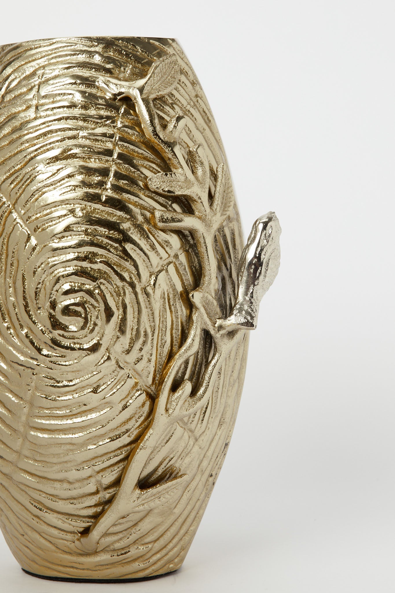 Redtag-Gold-Texture-Bird-Vase-Category:Artefact,-Colour:Gold,-Deals:New-In,-Filter:Home-Decor,-H1:HMW,-H2:HOM,-H3:DEA,-H4:GIW,-HMW-HOM-Decorative-Accessories,-New-In-HMW-HOM,-Non-Sale,-Promo:RIVA,-RMD,-S23C,-Season:S23C,-Section:Homewares,-Style:METAL-RANGE-Home-Decor-