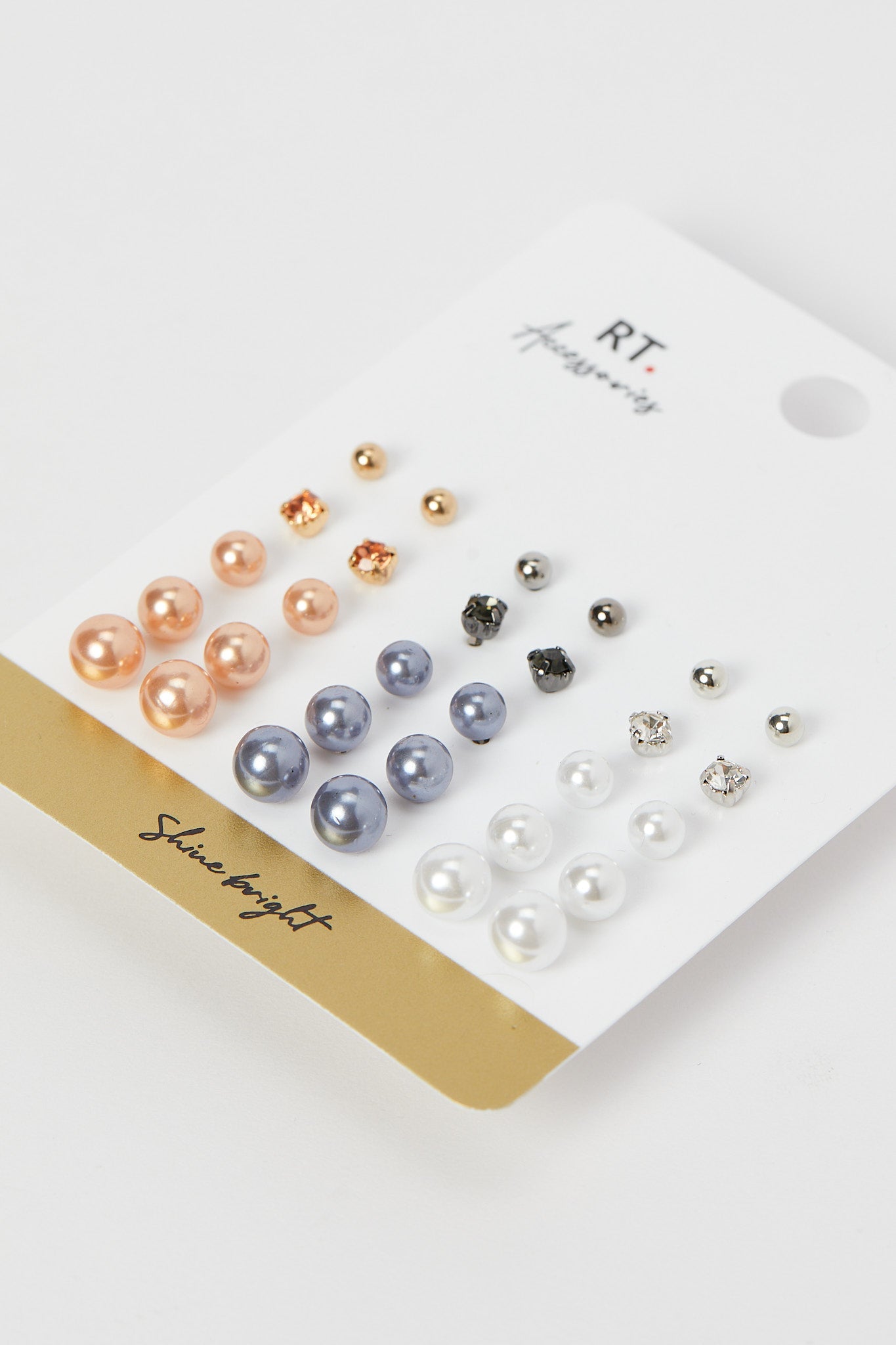 Redtag-Studs-Category:Jwellery,-Colour:Assorted,-Filter:Women's-Accessories,-New-In,-New-In-Women-ACC,-Non-Sale,-RMD,-S23B,-Section:Women,-Women-Jewellery-Women-