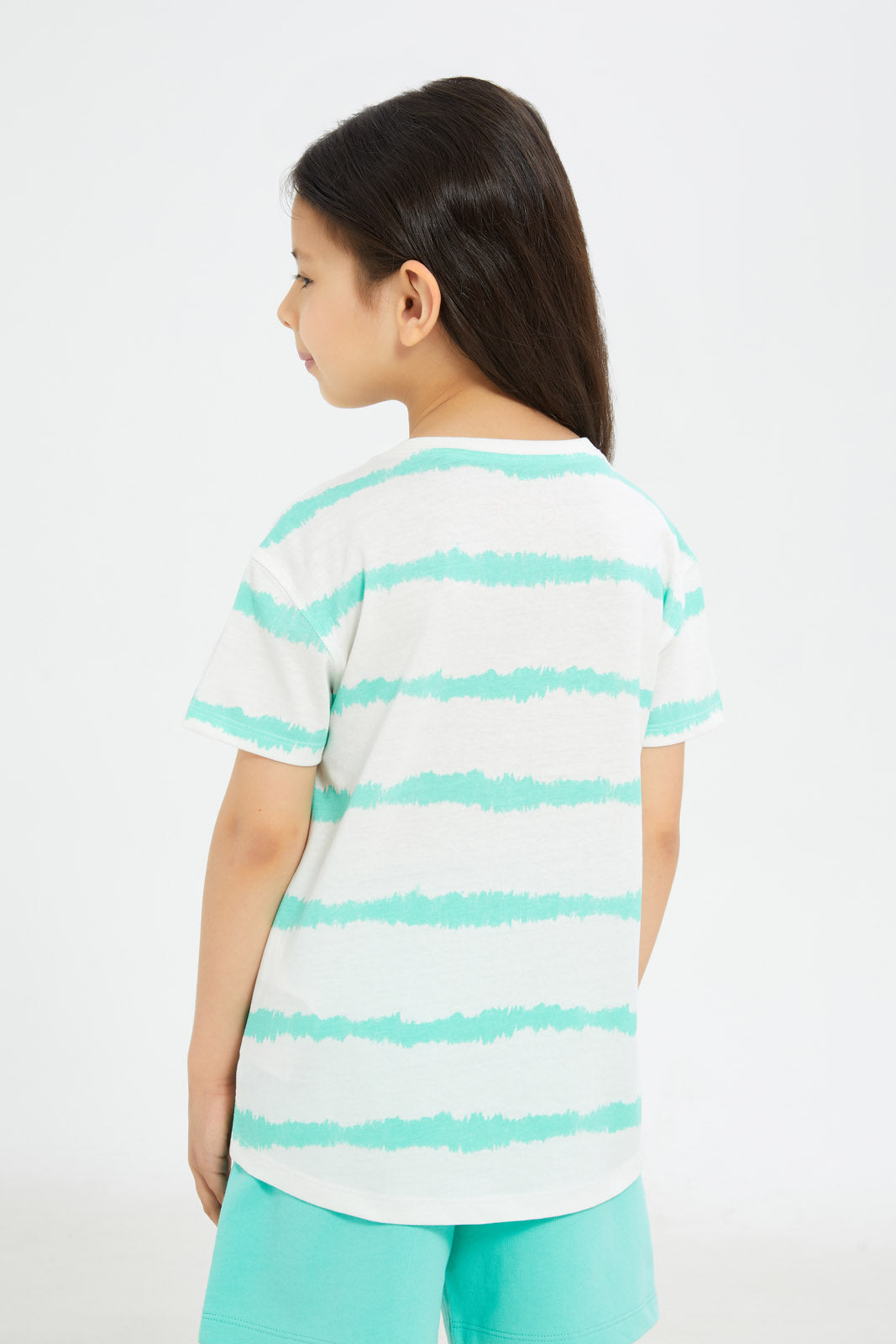 Redtag-Girls-Green-Tie-Dye-Tee-Category:T-Shirts,-Colour:Green,-Deals:New-In,-Filter:Girls-(2-to-8-Yrs),-GIR-T-Shirts,-H1:KWR,-H2:GIR,-H3:TSH,-H4:CAT,-New-In-GIR-APL,-Non-Sale,-Promo:TBL,-S23C,-Season:S23C,-Section:Girls-(0-to-14Yrs),-TBL-Girls-2 to 8 Years
