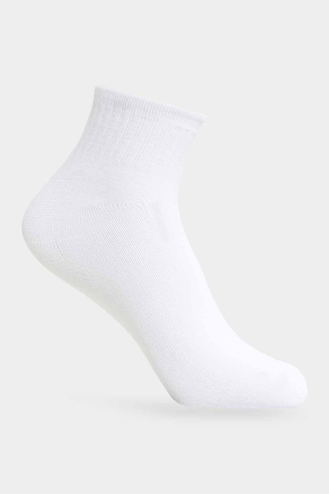 Redtag-Boys-Pack-Of-5--Sl.-Longer-Than-Ankle-Length-With-Rib---White-365,-BOY-Socks,-Category:Socks,-Colour:White,-Deals:New-In,-Filter:Boys-(2-to-8-Yrs),-New-In-BOY-APL,-Non-Sale,-Section:Boys-(0-to-14Yrs)-Boys-2 to 8 Years