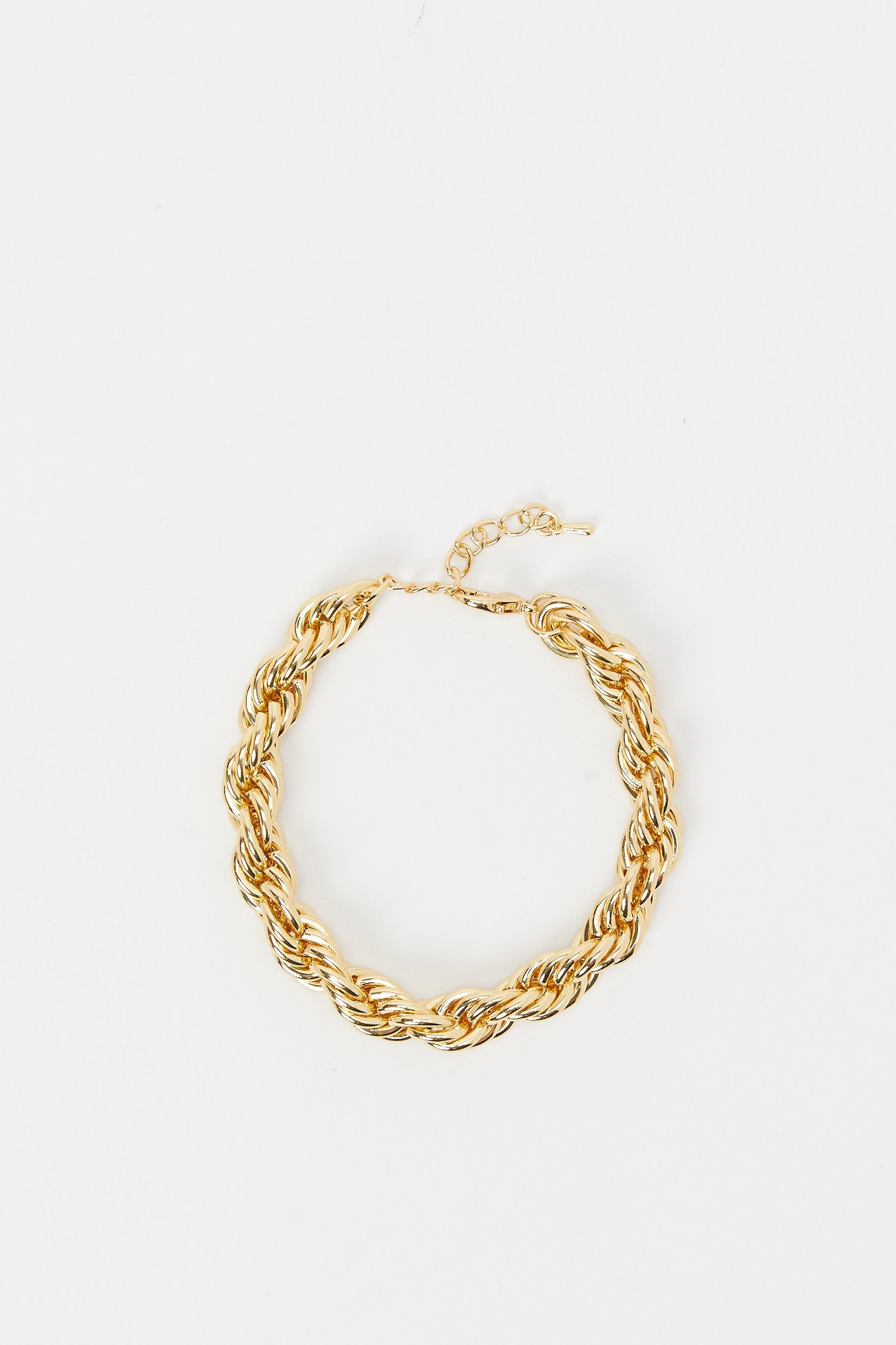 Redtag-Gold-Heavy-Chain-Embellished-Necklace-And-Earrings-Category:Jwellery,-Colour:Assorted,-Filter:Women's-Accessories,-LEC-Jewellery,-New-In,-New-In-Women-ACC,-Non-Sale,-RMD,-S23B,-Section:Women-Women-