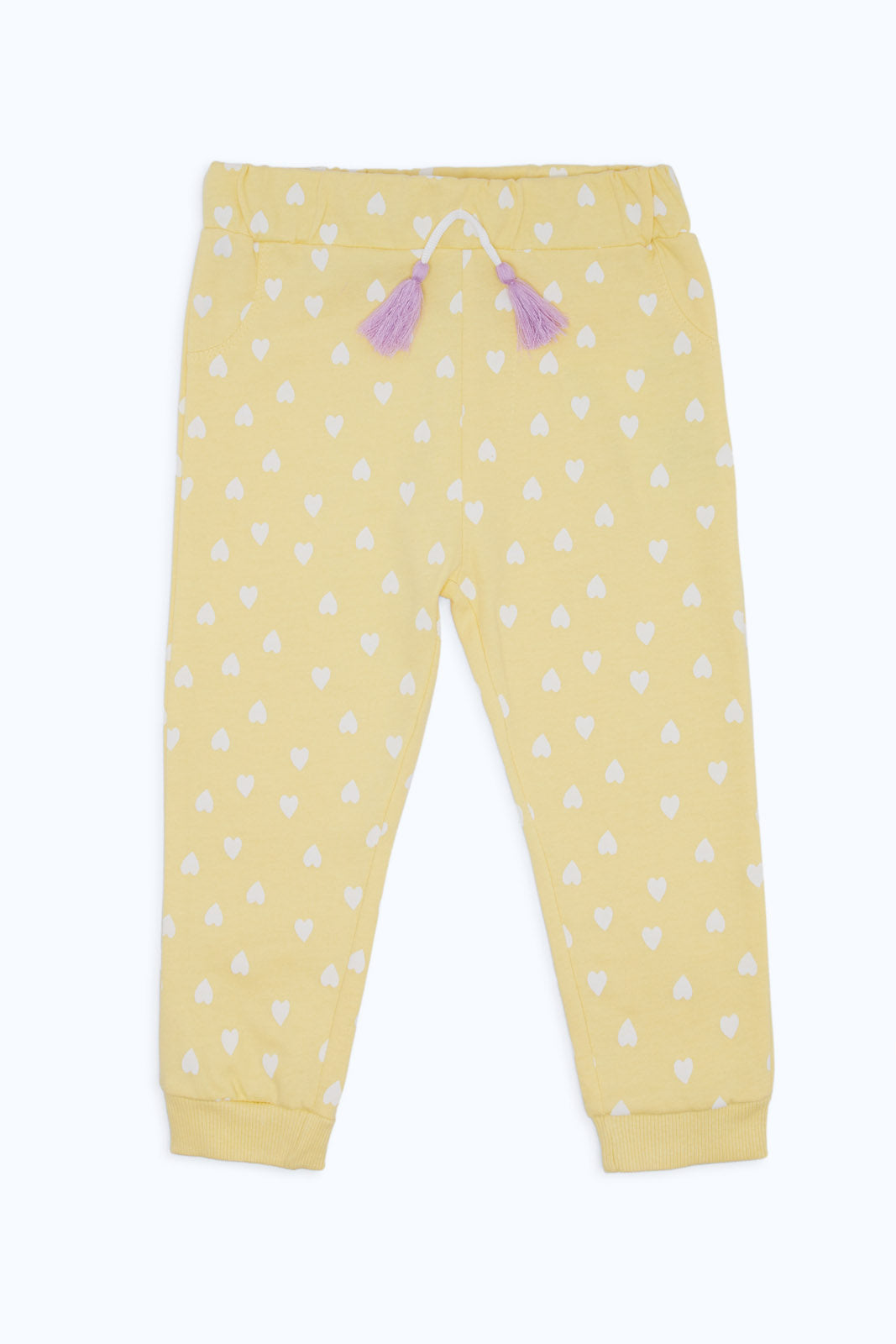 Redtag-Girls-Yellow-Aop-Active-Track-Pant-Category:Joggers,-Colour:Yellow,-Deals:New-In,-Filter:Infant-Girls-(3-to-24-Mths),-H1:KWR,-H2:ING,-H3:SPW,-H4:ATP,-ING-Joggers,-New-In-ING-APL,-Non-Sale,-S23C,-Season:S23C,-Section:Girls-(0-to-14Yrs)-Infant-Girls-3 to 24 Months
