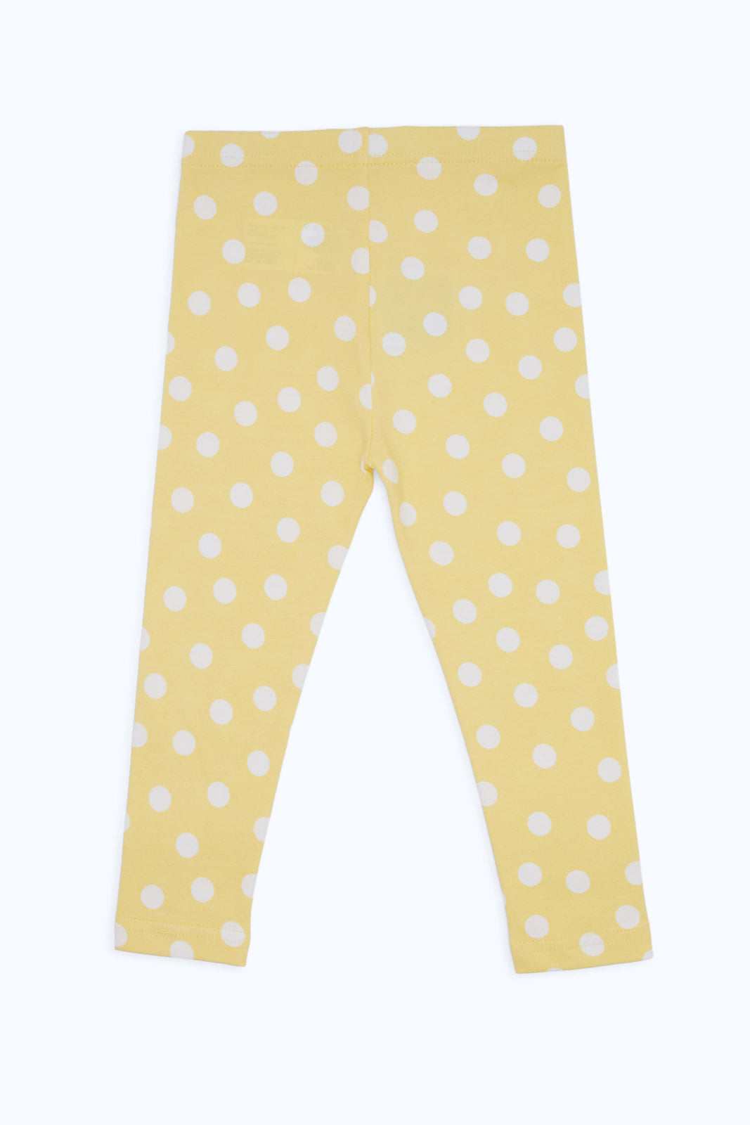 Redtag-Girls-Yellow-Polka-Aop-Legging-Category:Leggings,-Colour:Yellow,-Deals:New-In,-Filter:Infant-Girls-(3-to-24-Mths),-H1:KWR,-H2:ING,-H3:TRS,-H4:LEG,-ING-Leggings,-New-In-ING-APL,-Non-Sale,-S23C,-Season:S23C,-Section:Girls-(0-to-14Yrs)-Infant-Girls-3 to 24 Months