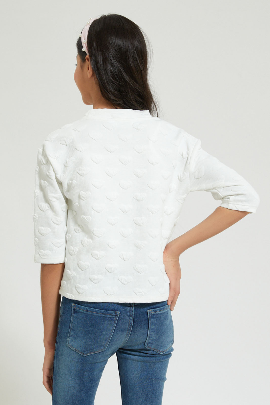 White Woven Top