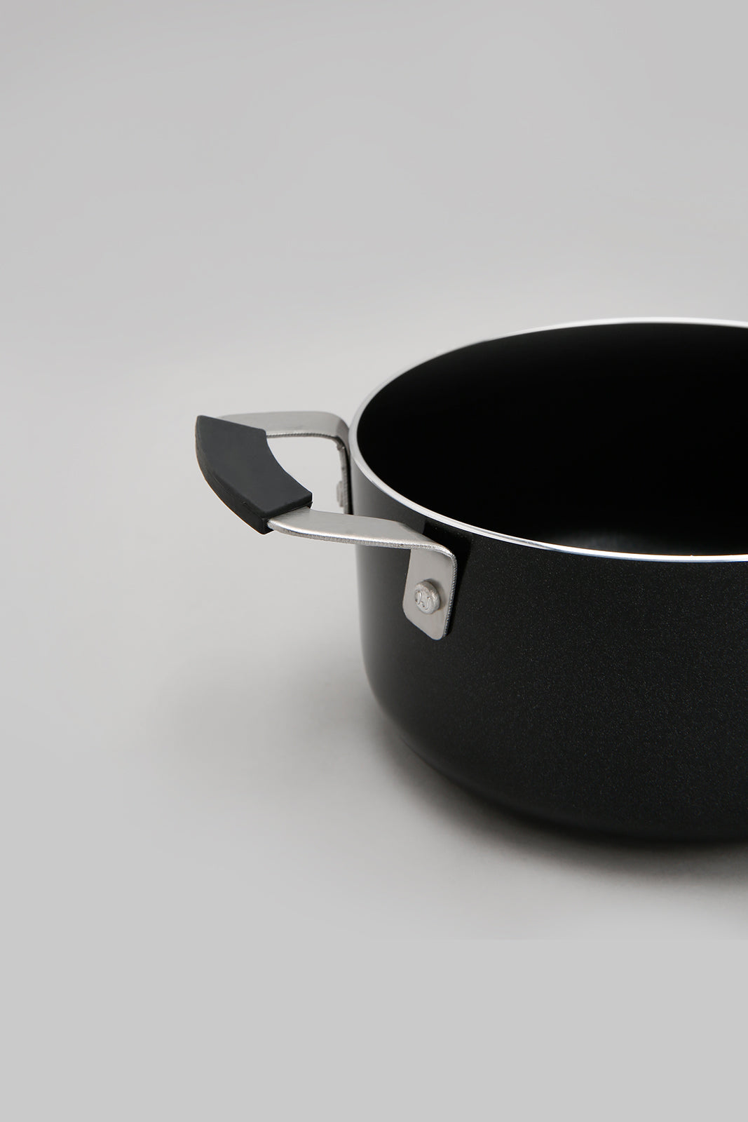 Black Aluminum Nonstick Mini Sauce Pot (14cm)