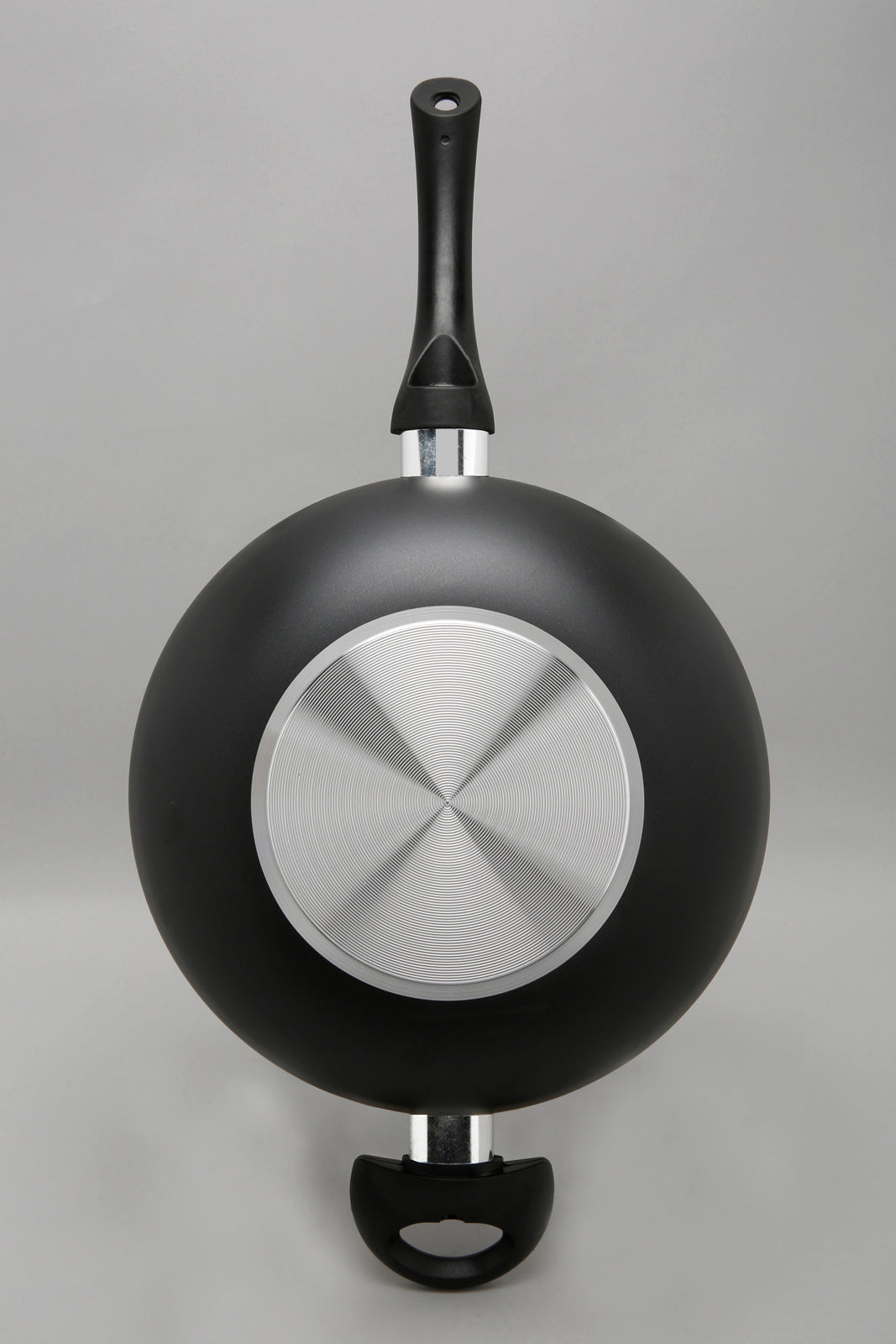 Black Aluminum Nonstick Wok Pan (26cm)