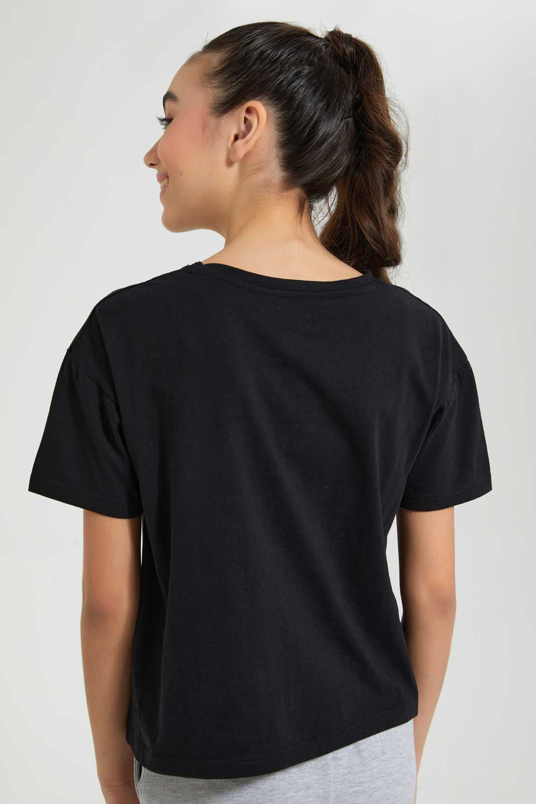 Black Printed T-Shirts