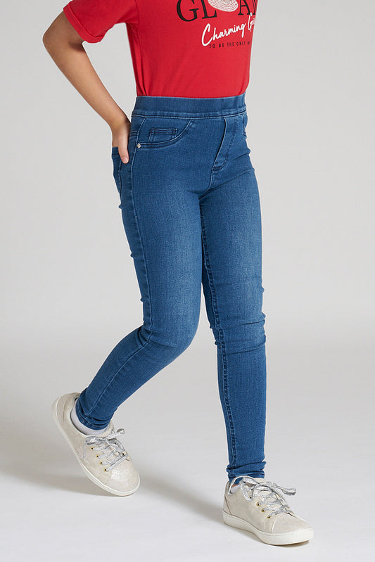 Blue Basic Jegging - REDTAG