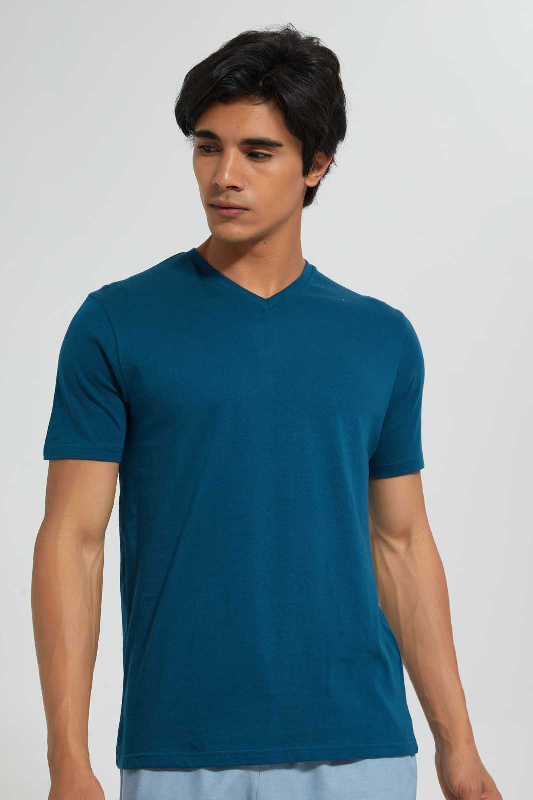 Teal Solid T-Shirt
