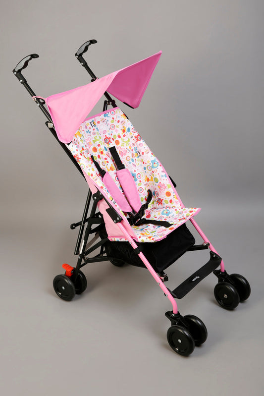 Pink All Over Print Baby Buggy