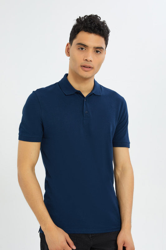Redtag-Indigo-Polo-Shirt-365,-Bundle,-Category:Polo-T-Shirts,-Colour:Indigo,-Deals:New-In,-Dept:Menswear,-Filter:Men's-Clothing,-H1:MWR,-H2:GEN,-H3:TSH,-H4:POS,-Men-Polo-T-Shirts,-Non-Sale,-Promo:TBL,-Season:365,-Section:Men,-TBL-Men's-