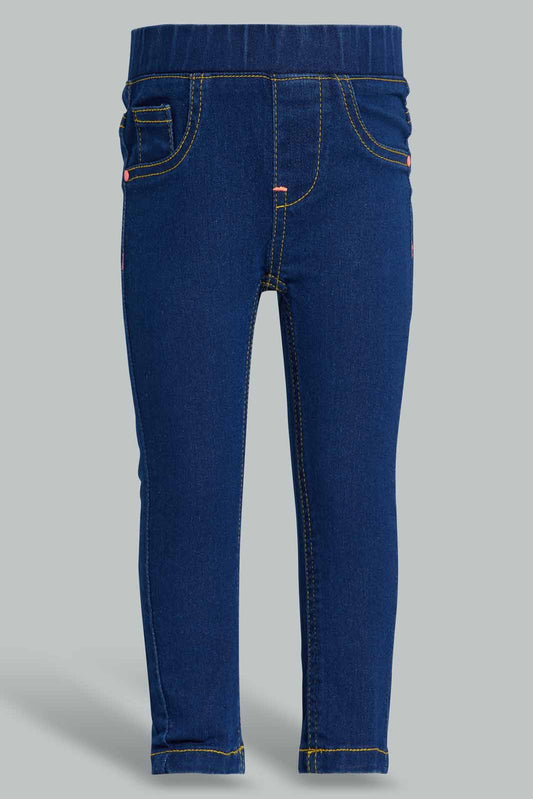 Navy Jegging For Baby Girls