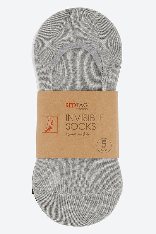 Assorted Invisible Socks (Pack Of 5) - REDTAG