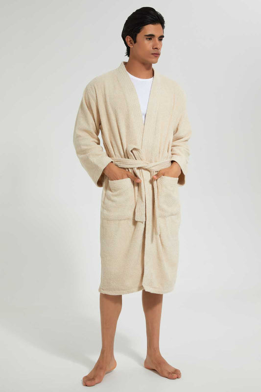 Beige Kimono Bathrobe