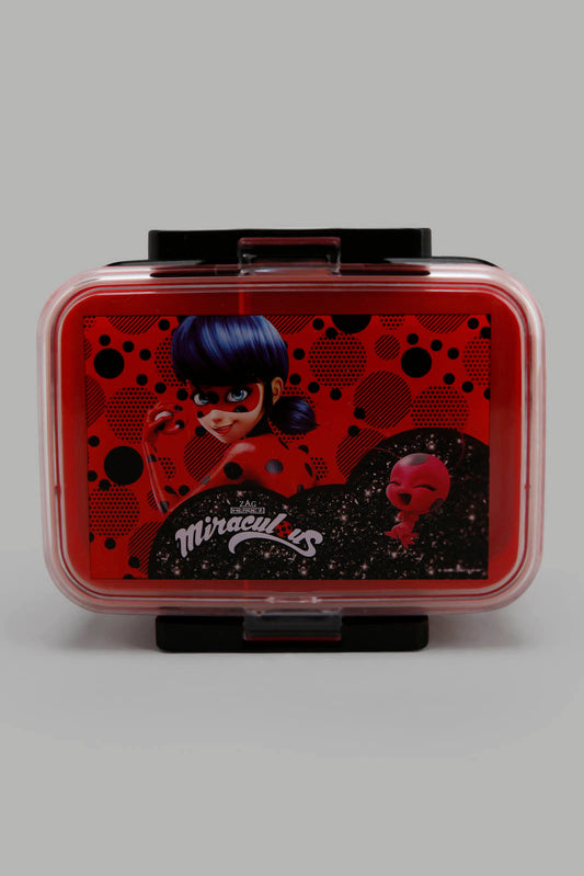 Red Lady Bug Square Lunch Box