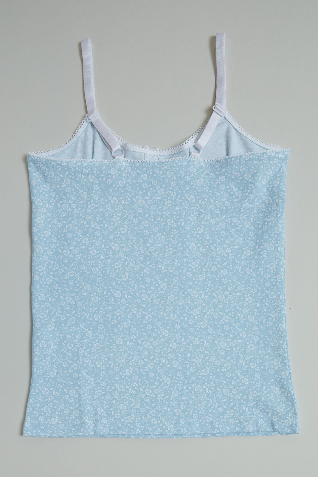 White/Blue Floral Vests (Pack of 2)
