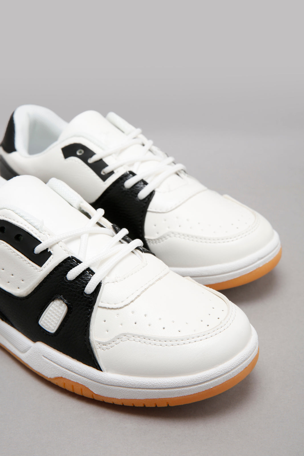 White Colour Block Sneaker