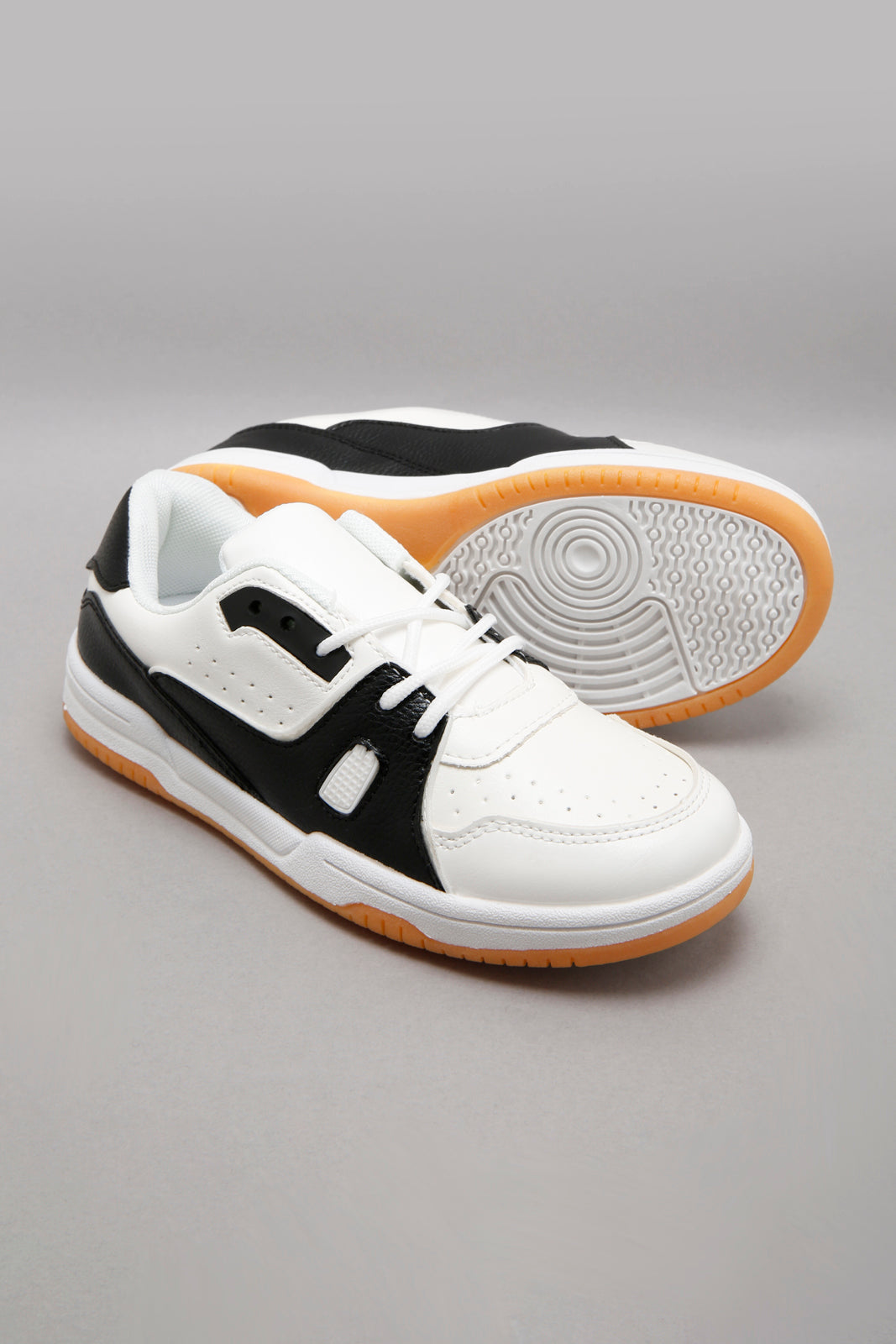 White Colour Block Sneaker
