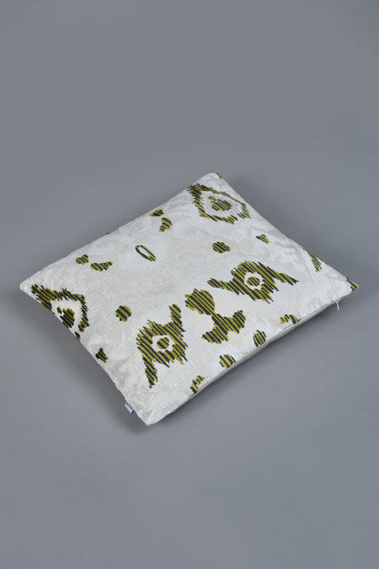 Beige Aztec Jacquard Filled Cushion