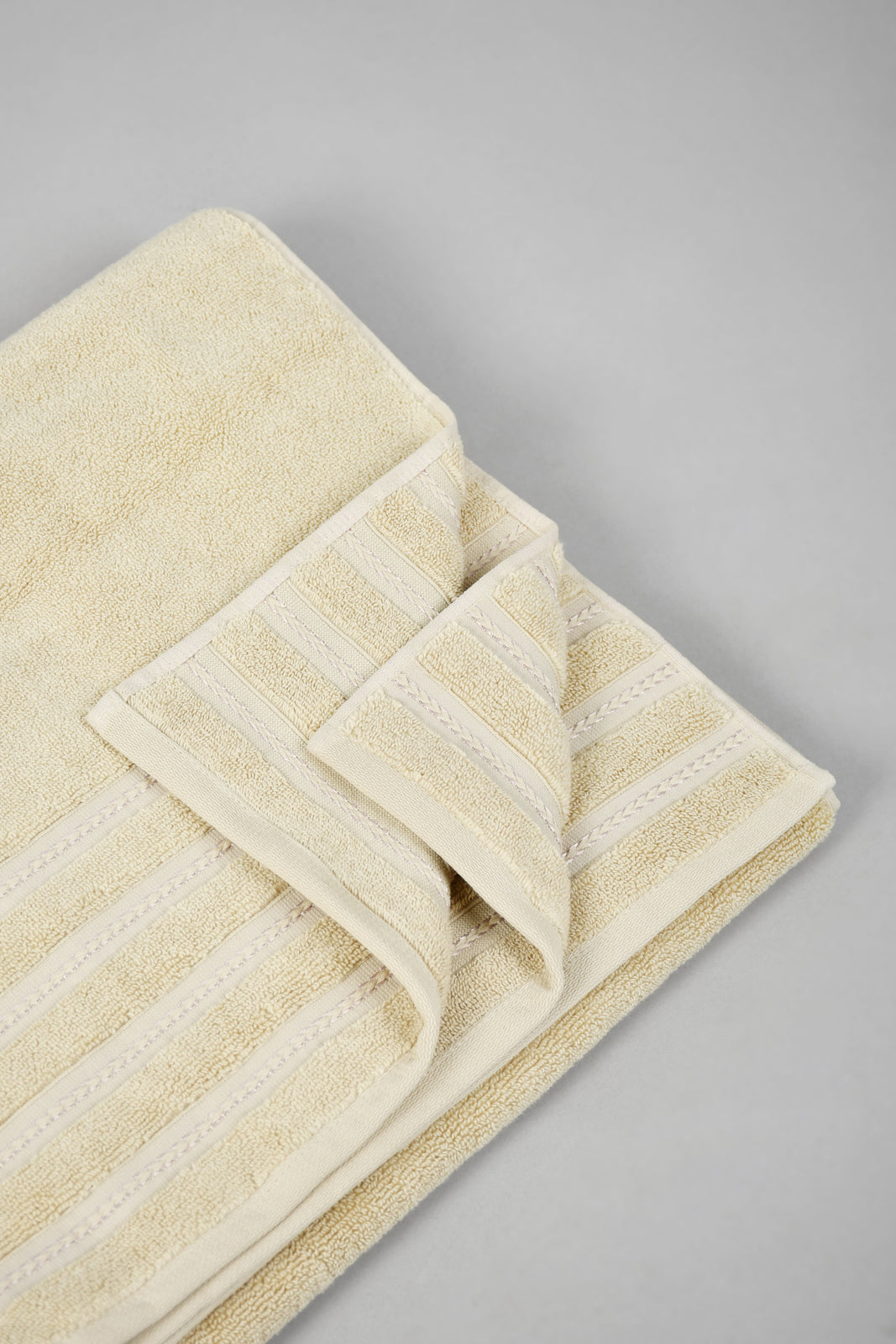 Beige Luxury Cotton Beach Towel
