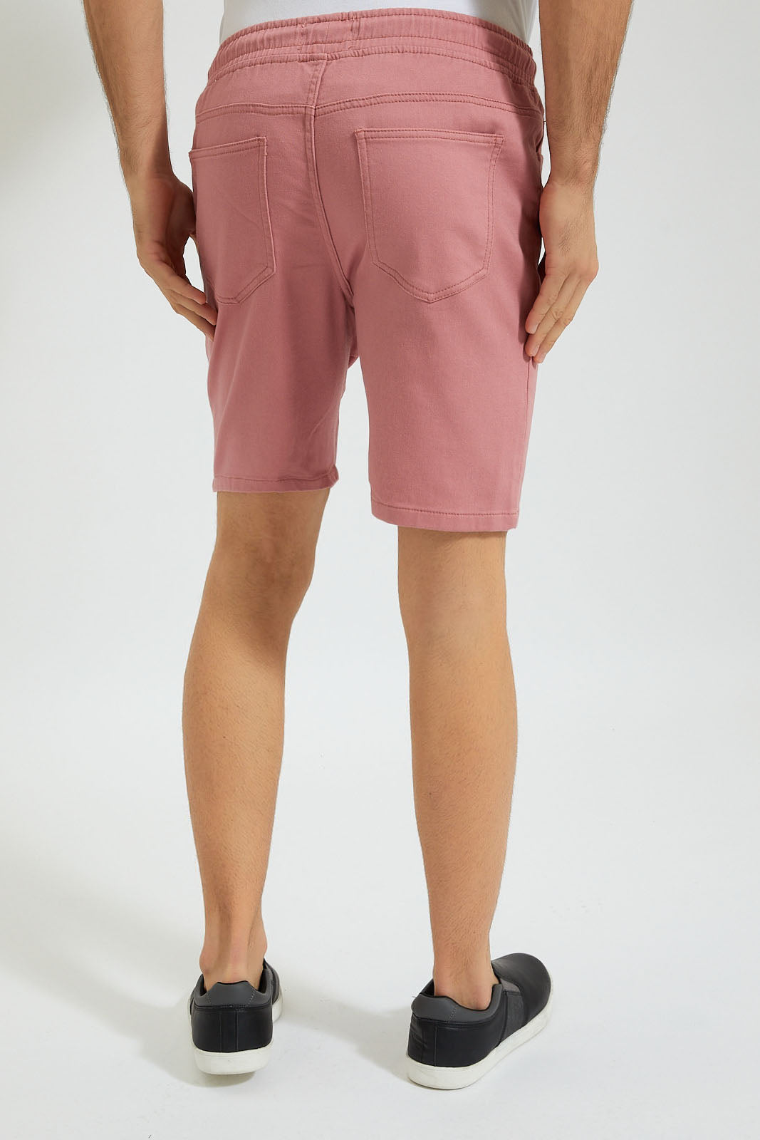 Blush Knit Denim Pull On Short