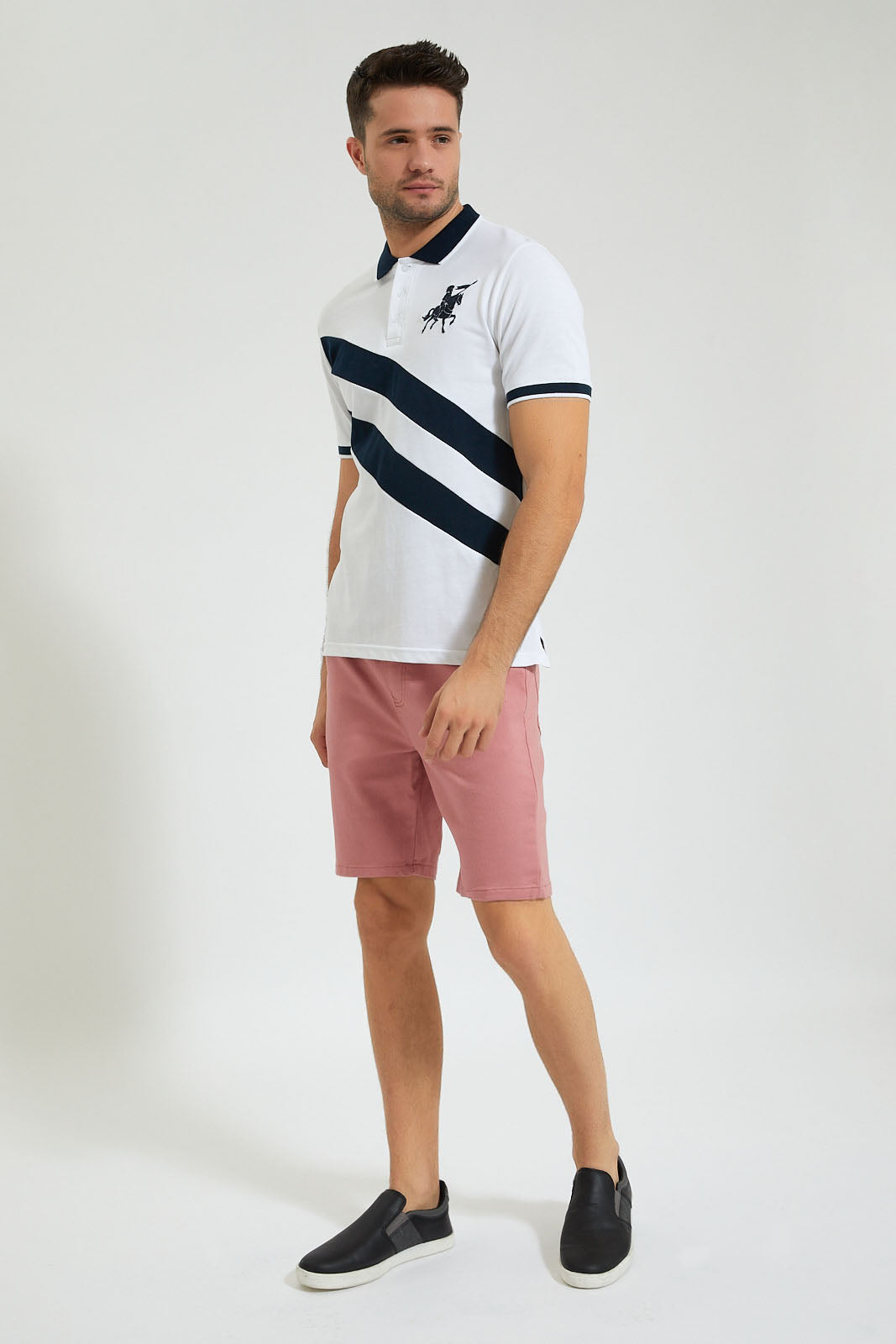 Blush Knit Denim Pull On Short