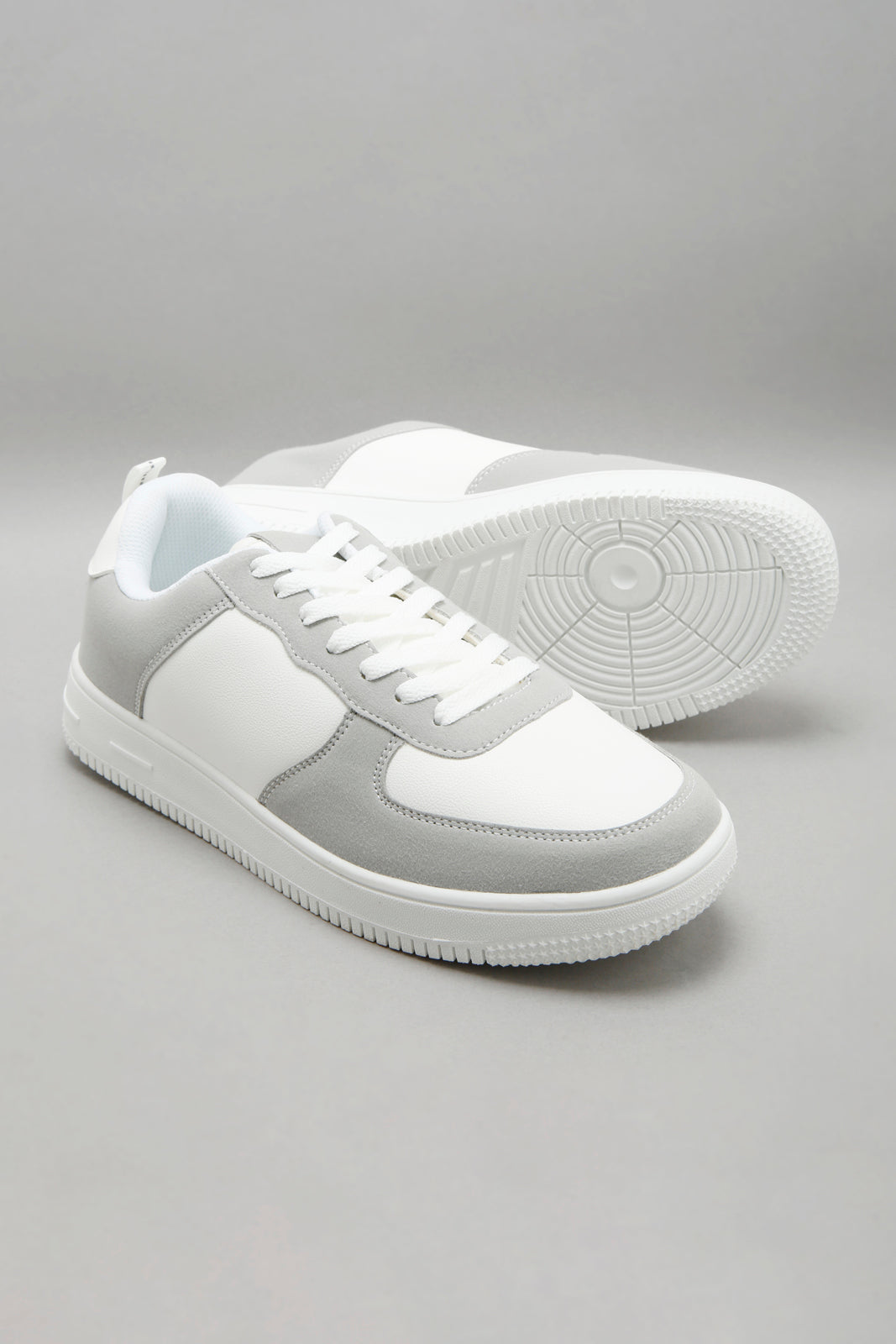 White Colour Block Skate Shoe