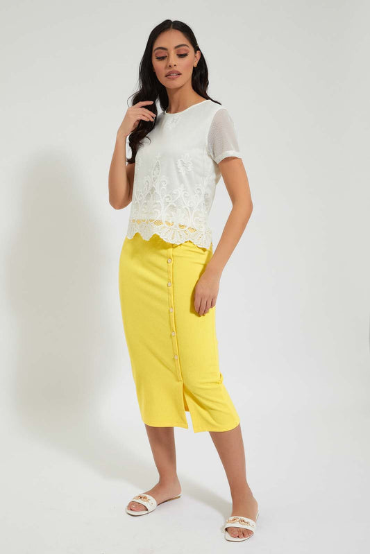 Ivory Lace Top