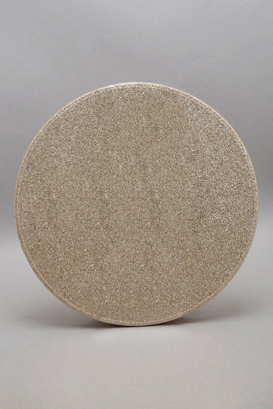 Gold Round Glittery Placemat Set (8 Piece)