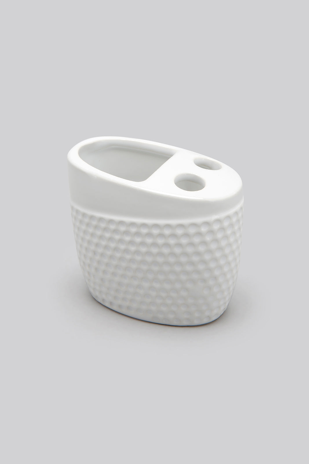 White Bath Accessories Set (4 Pieces)