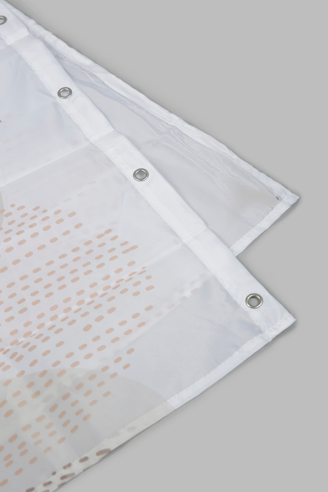 White Polka Dot Shower Curtain