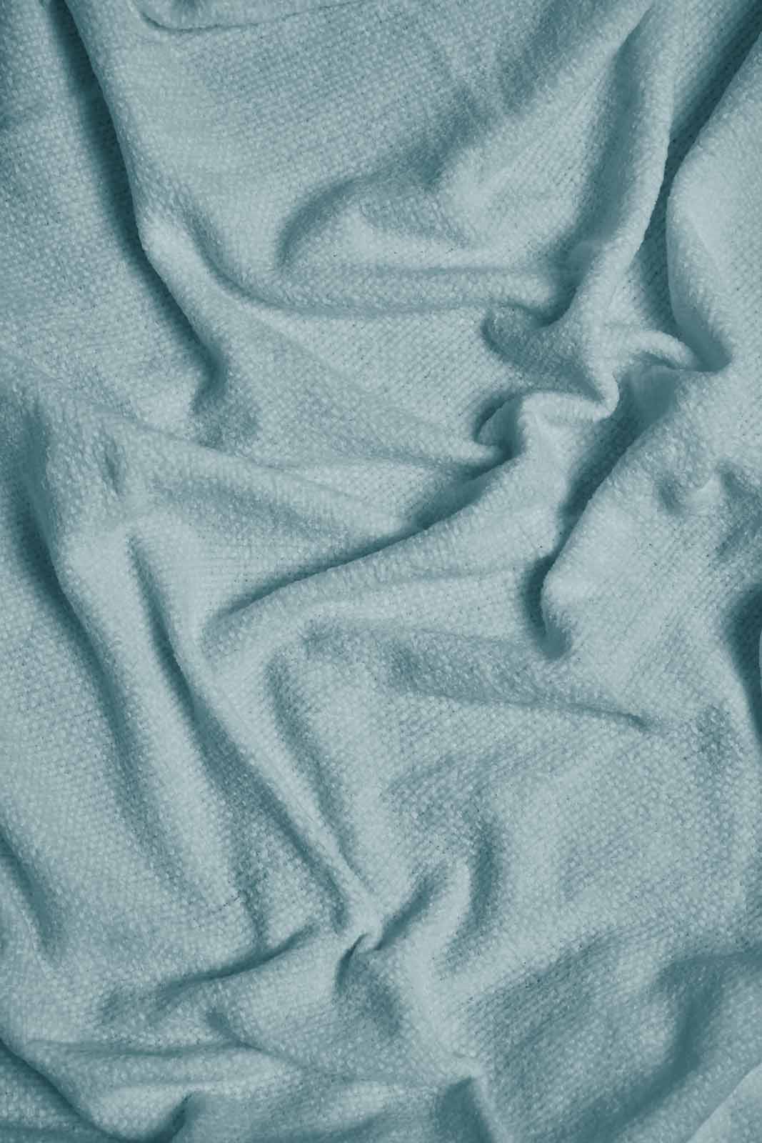 Redtag-Teal-Chenille-Throw-With-Beaded-Fringe-BED-HOME-SPUN-3,-Colour:Teal,-Filter:Home-Bedroom,-HMW-BED-Throws,-New-In,-New-In-HMW-BED,-Non-Sale,-Section:Homewares,-W21B-Home-Bedroom-