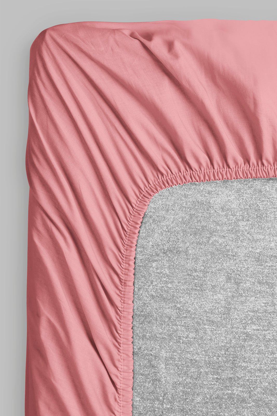 Pink fitted sheet king size back view