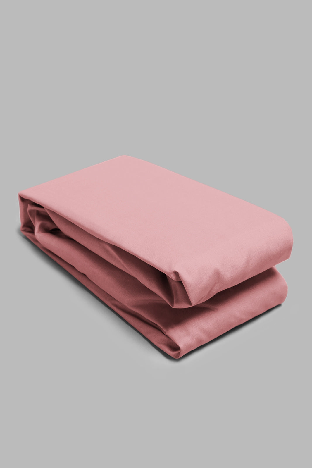 Pink fitted sheet king size folded