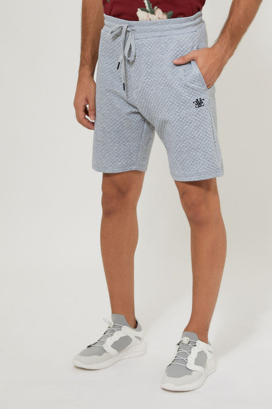 Grey Jacquard Short