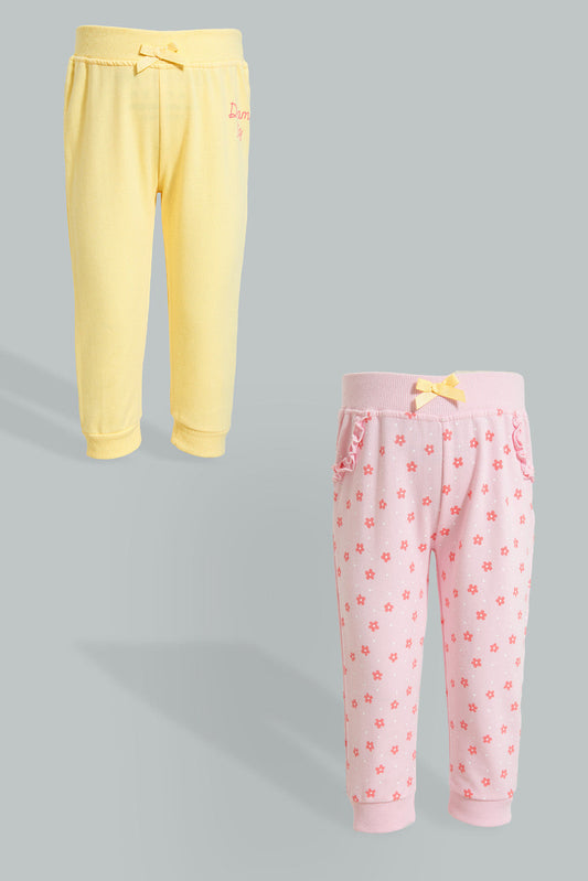 Assorted Printed Joggers (Pack Of 2)