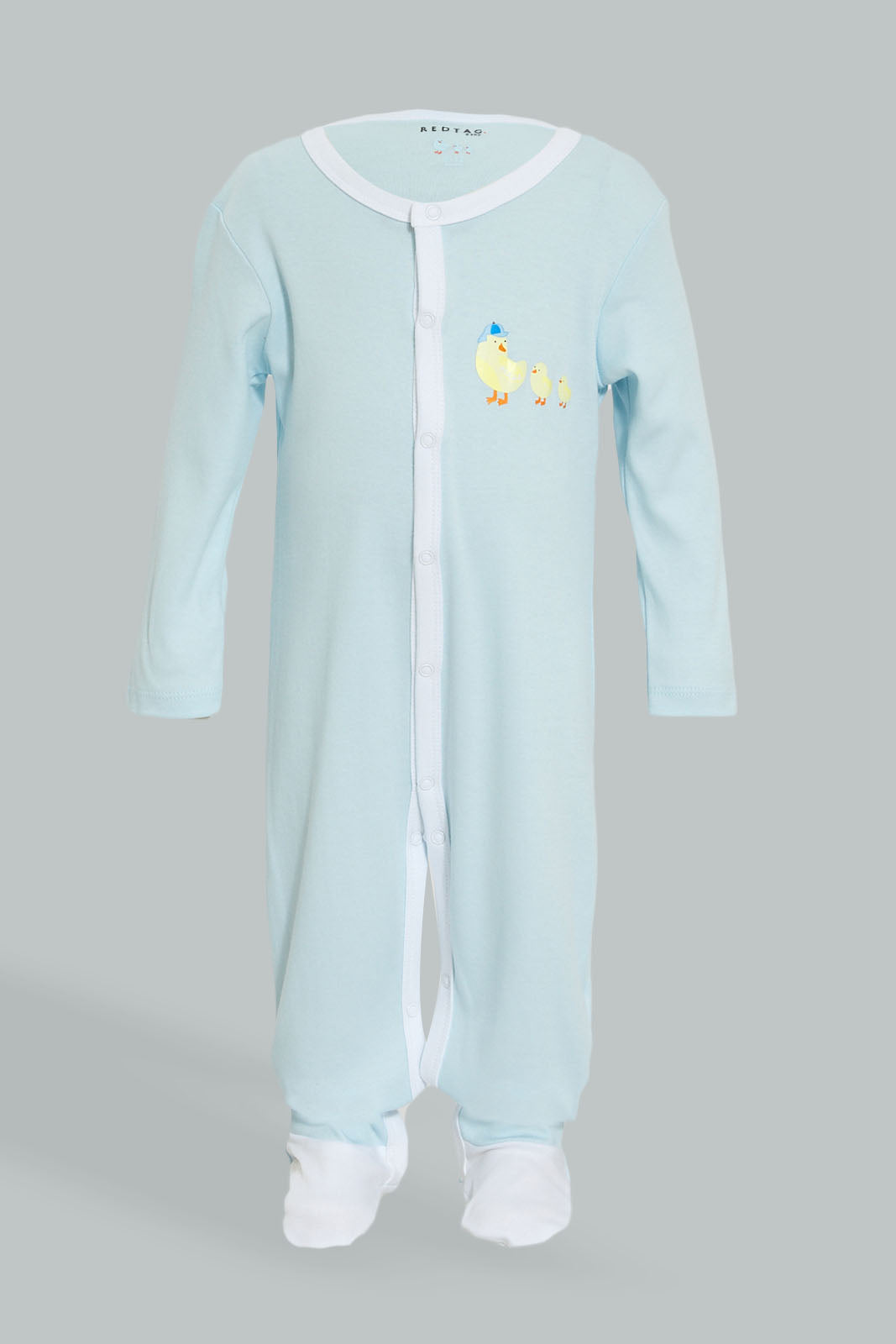 Redtag-Pink-And-White-Assorted-3-Piece-Pack-Sleep-Suit-Sleepsuits-Baby-0 to 12 Months