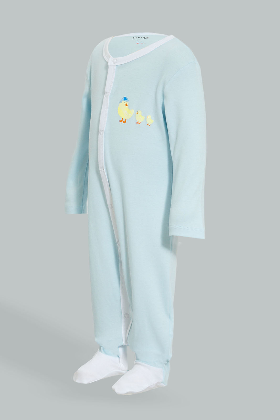 Redtag-Pink-And-White-Assorted-3-Piece-Pack-Sleep-Suit-Sleepsuits-Baby-0 to 12 Months