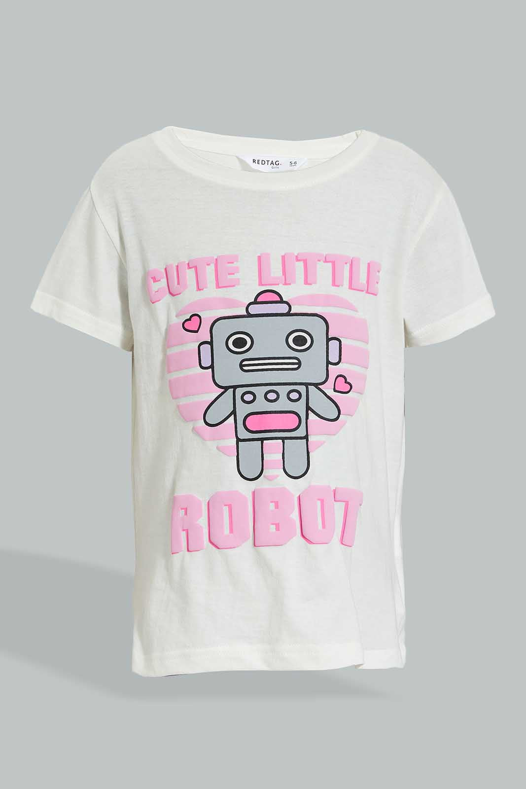 Redtag-Assorted-2Pk-Robot-Printed-Nightsuit-Colour:Assorted,-Filter:Girls-(2-to-8-Yrs),-Girls-Pyjama-Sets,-New-In,-New-In-GIR,-Non-Sale,-Section:Kidswear,-W21A-Girls-2 to 8 Years