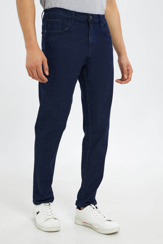 Redtag-Dark-Wash-5-Pockets-Slim-Fit-Jean-365,-Category:Jeans,-Colour:Darkwash,-Deals:New-In,-Dept:Menswear,-Filter:Men's-Clothing,-H1:MWR,-H2:GEN,-H3:DNB,-H4:JNS,-Men-Jeans,-Promo:TBL,-Season:365,-Section:Men,-TBL-Men's-