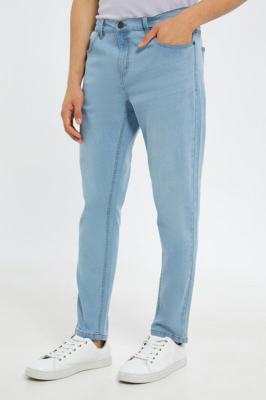 Redtag-Men-Blue-5-Pockets-Slim-Fit-Jean-365,-Category:Jeans,-Colour:Blue,-Deals:New-In,-Dept:Menswear,-Filter:Men's-Clothing,-H1:MWR,-H2:GEN,-H3:DNB,-H4:JNS,-Men-Jeans,-Promo:TBL,-Season:365,-Section:Men,-TBL-Men's-