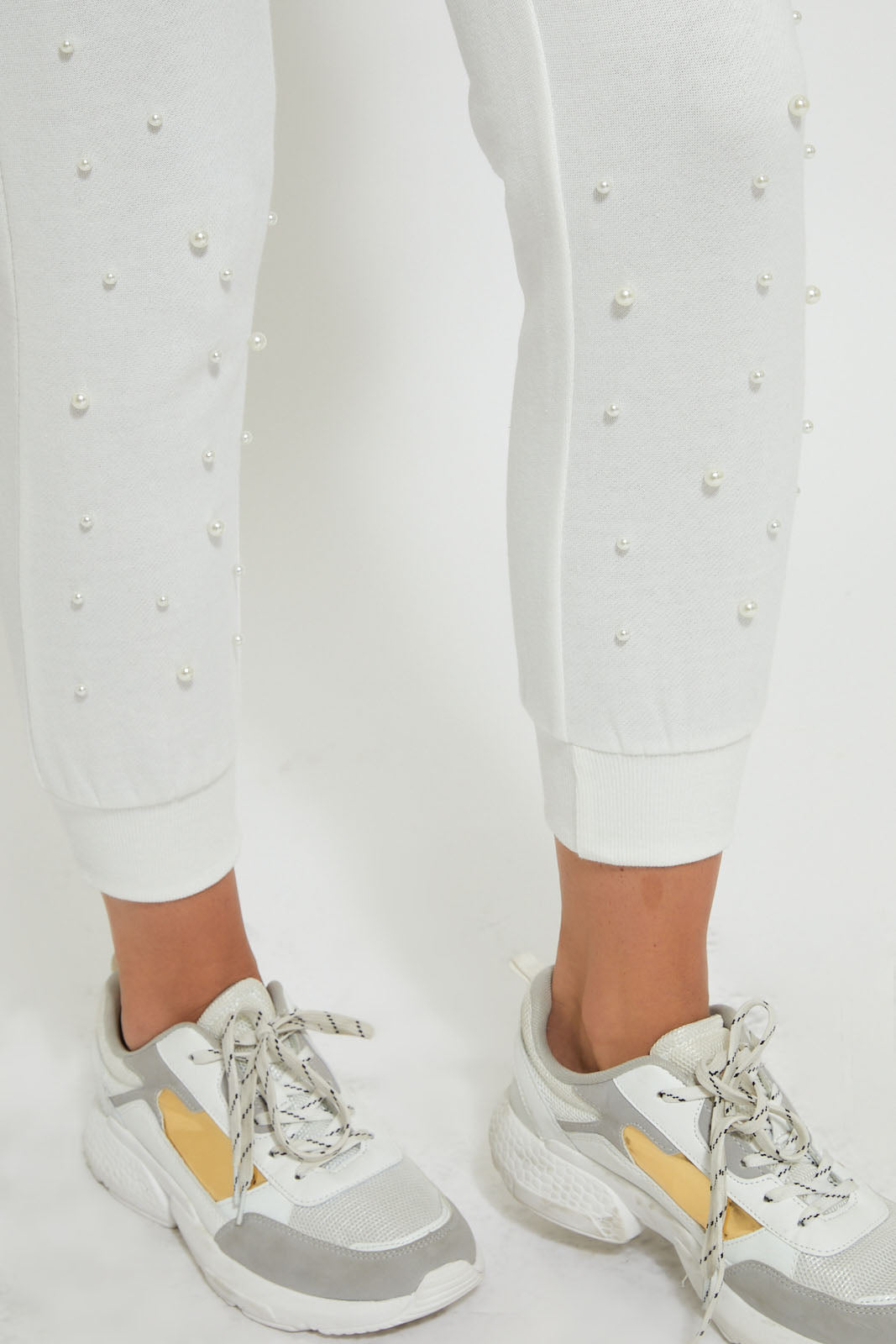 Redtag-White-Sweat-Pant-With-Pearls-Leggings-Women's-