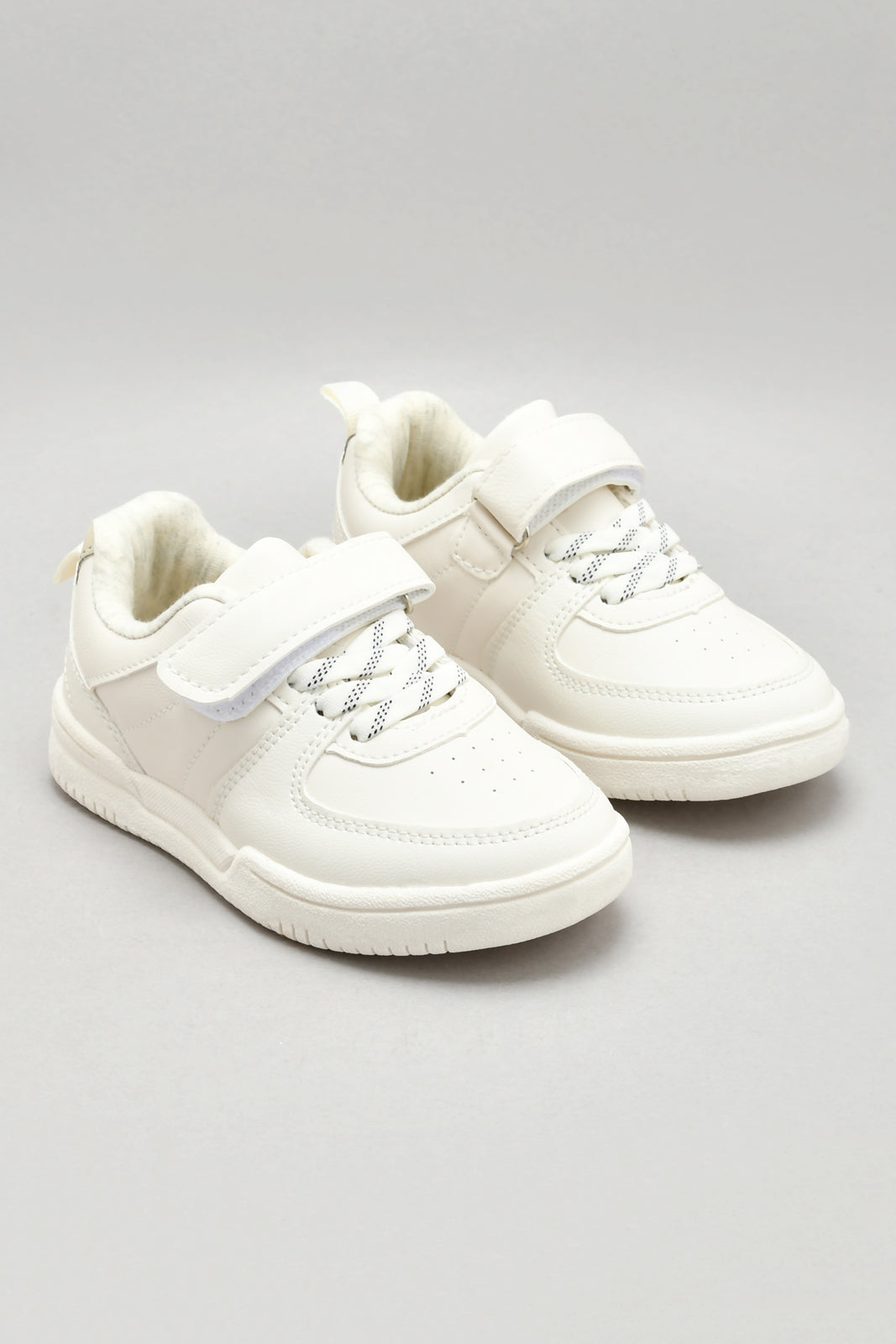 Ivory Velcro Strap Sneaker